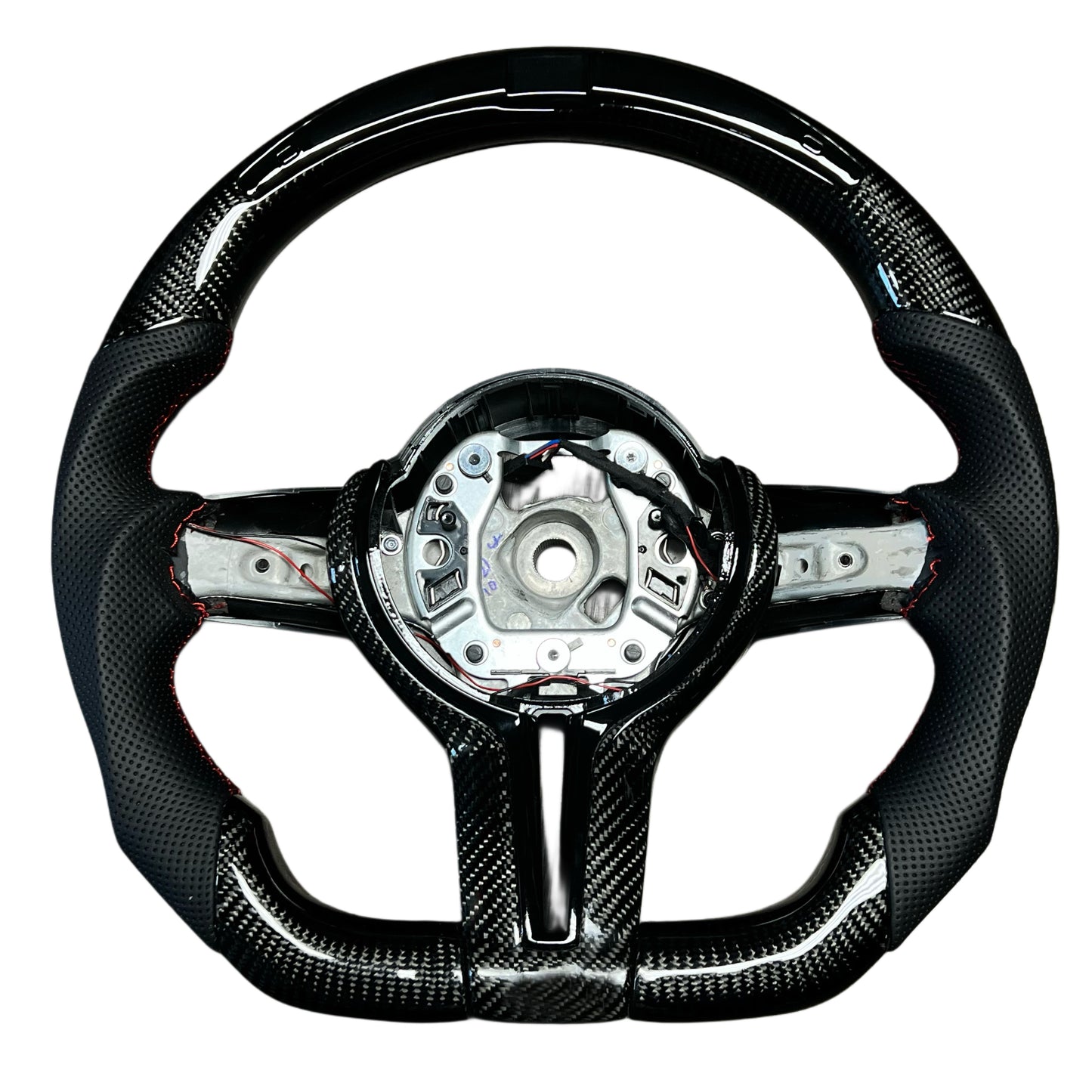 BMW F SERIES V1 CARBON FIBER STEERING WHEEL WITH LED SCREEN - F3X / F8X