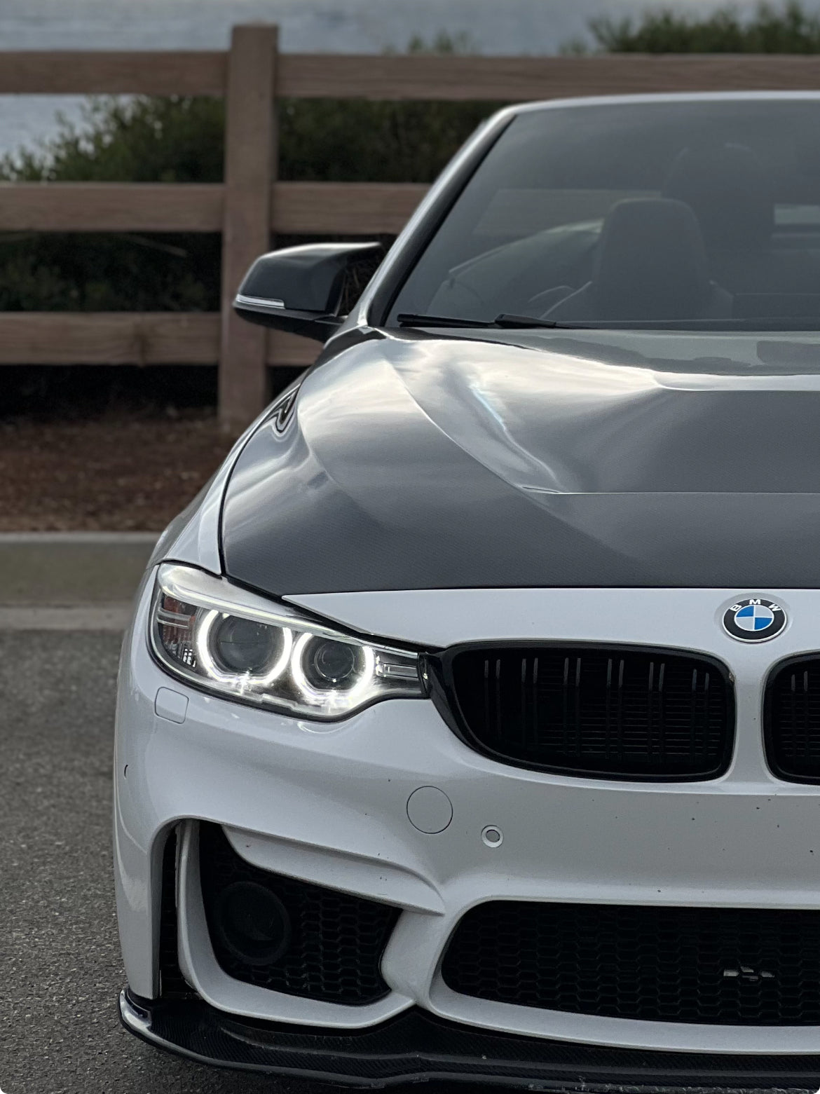 BMW M STYLE CARBON FIBER MIRROR CAPS 2/3/4 SERIES