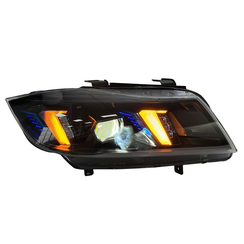 BMW E90 3 SERIES SEDAN SNAKE EYES STYLE LED HEADLIGHTS (2005-2012)