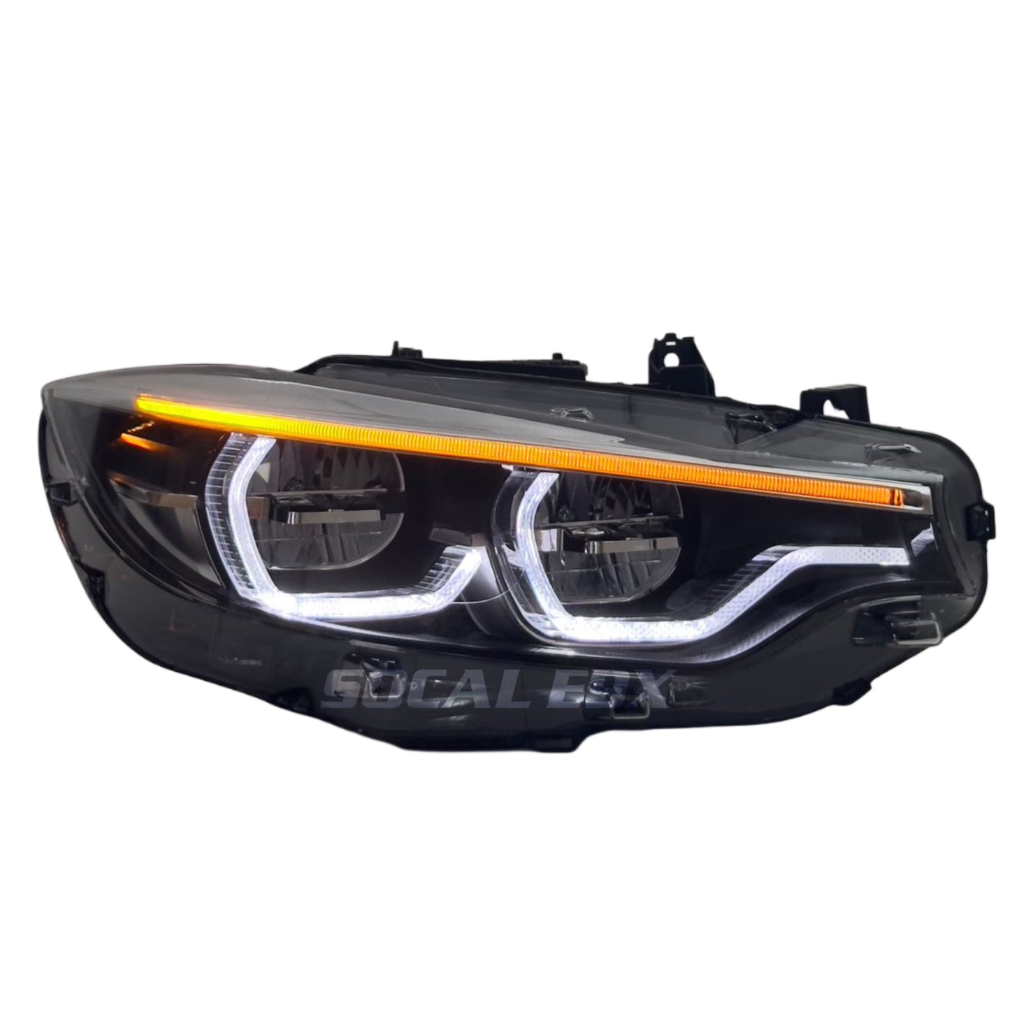 BMW F80 M3 / F82 M4 / F32 4 SERIES IKON STYLE COLOR SWITCHING LED HEADLIGHTS (YELLOW/WHITE)
