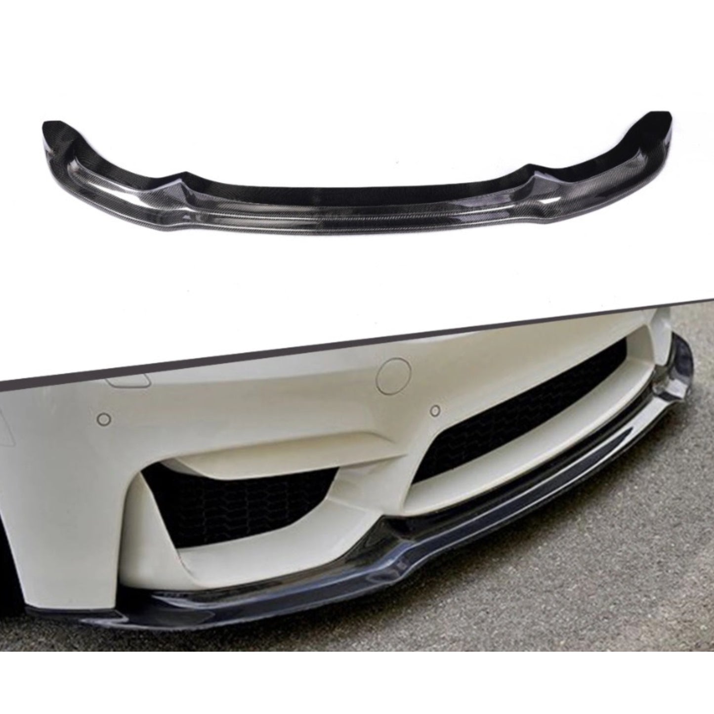 BMW F80 M3 / F82 F83 M4 V STYLE CARBON FIBER LIP