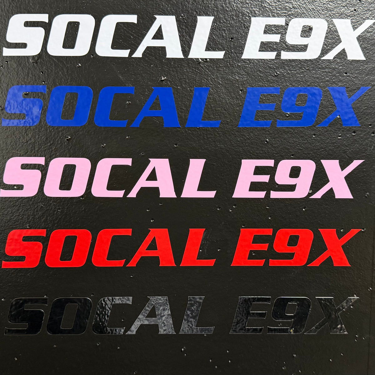 SOCAL E9X Window Decal ( Different Colors)