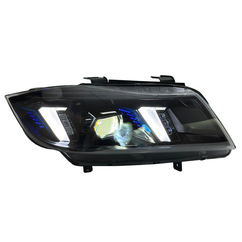 BMW E90 3 SERIES SEDAN SNAKE EYES STYLE LED HEADLIGHTS (2005-2012)