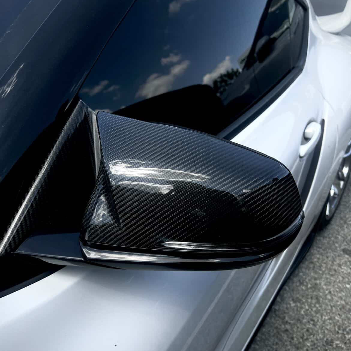 Toyota GR Supra A90 A91 M Style Real Carbon Fiber Mirror Caps