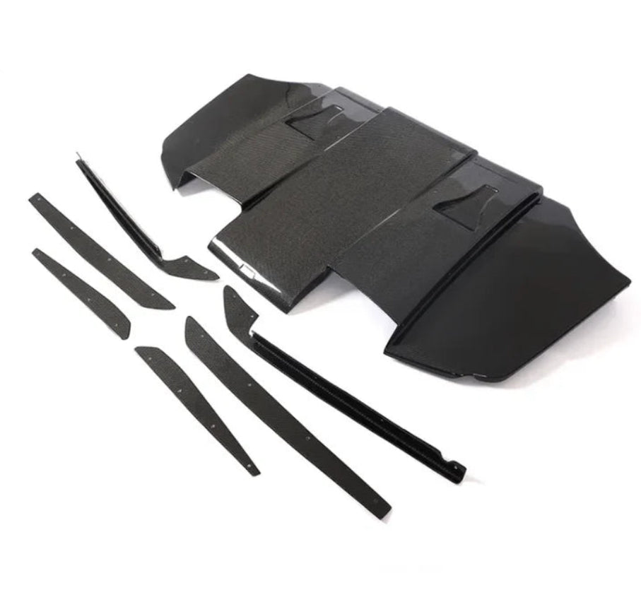 BMW E9X M3 VARIS STYLE CARBON FIBER DIFFUSER UNDERTRAY - E90 / E92 / E93