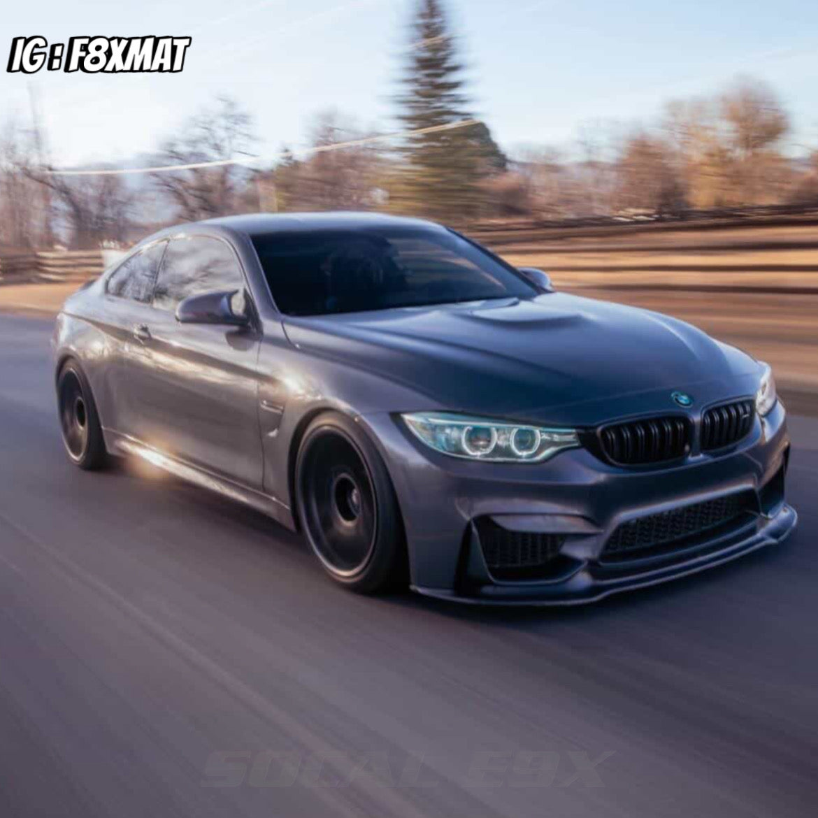 BMW F80 M3 / F82 F83 M4 V Style Carbon Fiber Lip