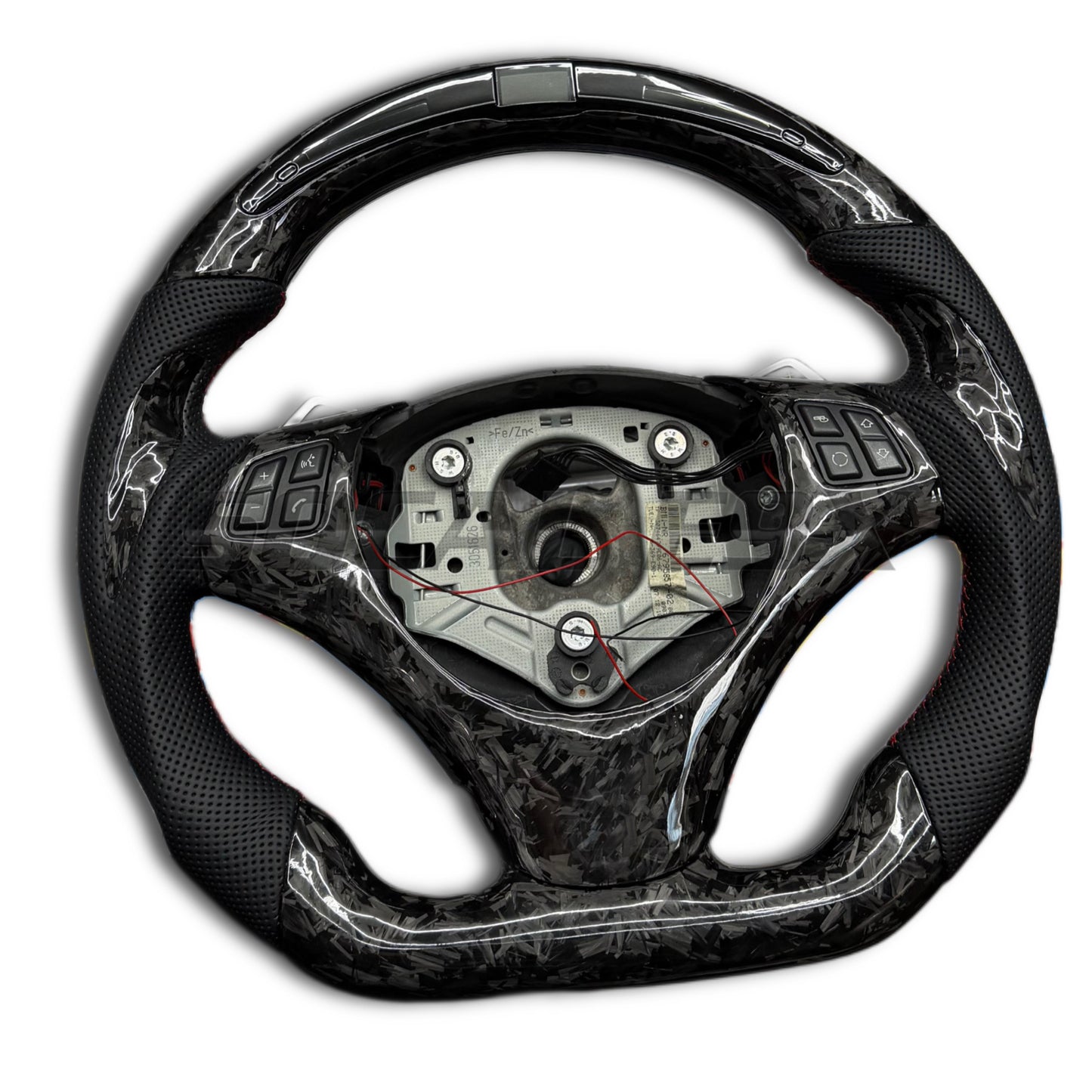 BMW E SERIES CUSTOM CARBON FIBER STEERING WHEEL WITH LED LIGHT
