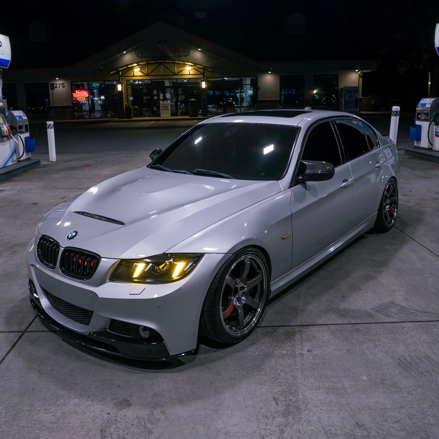 BMW E90 3 SERIES SEDAN SNAKE EYES STYLE LED HEADLIGHTS (2005-2012)