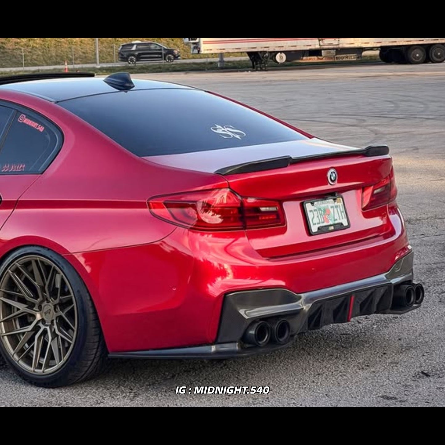 BMW G30 / F90 CS Style Carbon Fiber Trunk Spoiler