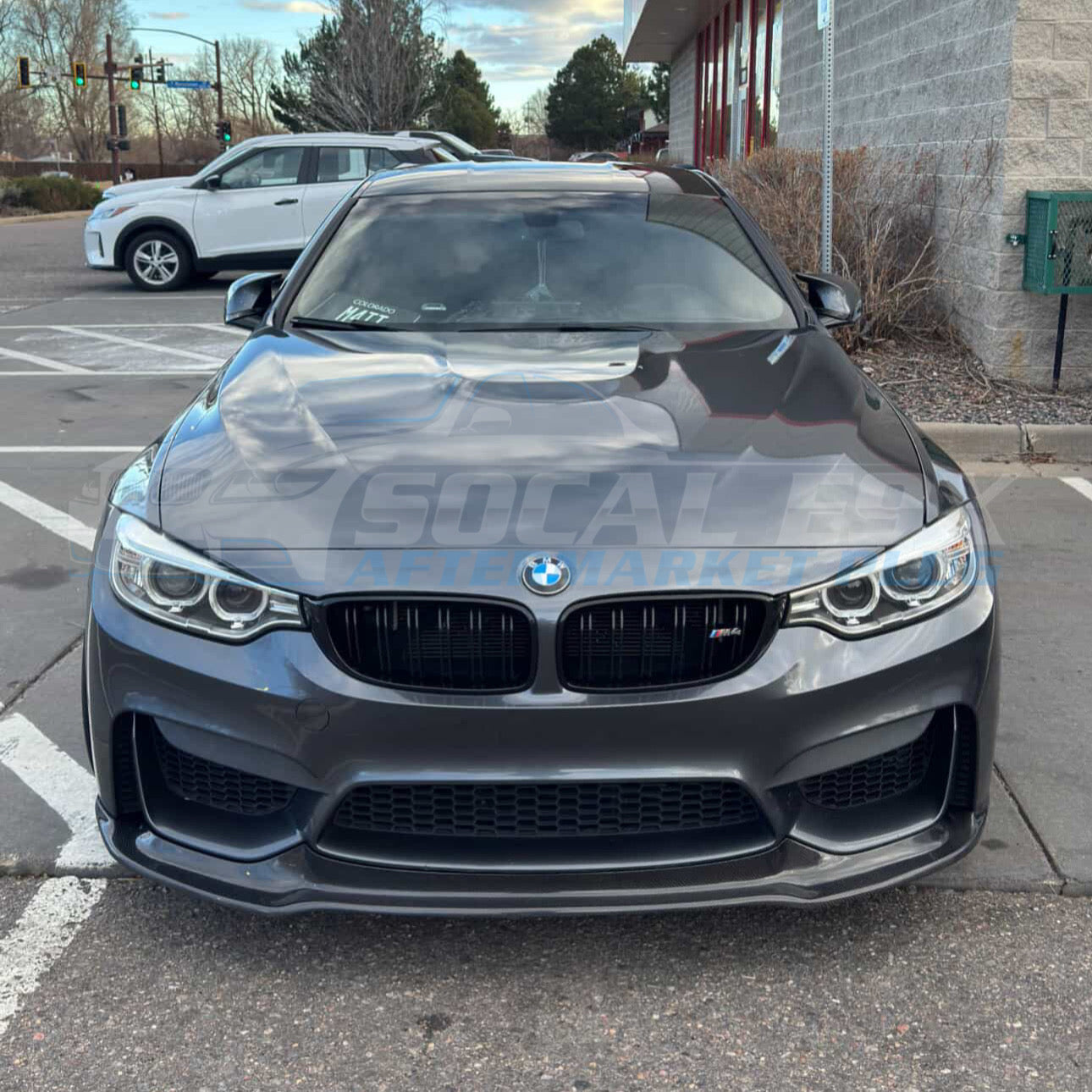 BMW F80 M3 / F82 F83 M4 V Style Carbon Fiber Lip